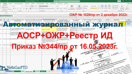 Автоматизация АОСР по приказу №344/пр + ОЖР + Реестр ИД (Standart)