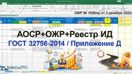 Автоматизация АОСР по ГОСТ 32756-2014 + ОЖР + Реестр ИД